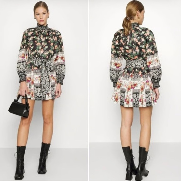 Alice + Olivia Dresses & Skirts - NEW ALICE + OLIVIA Janis Mock Neck Mini Dress 10